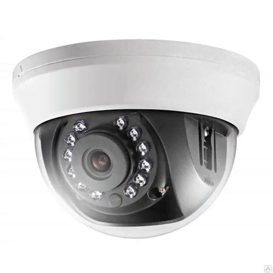 Бюджетная видеокамера мультиформатная купольная HiWatch DS-T201(B) (3.6мм)
