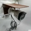 Защитный козырек для камеры 3D-печать видеонаблюдения HIKVISION HIWATCH DAHUA плоский (коричневый ) защита камеры от дождя, льда, снега