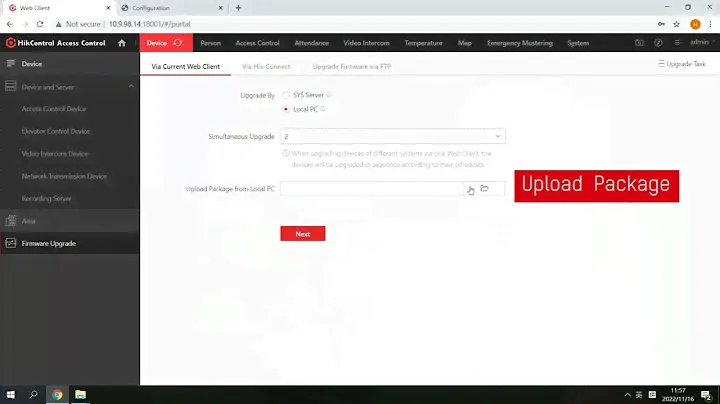How to Upgrade Firmware for Device on HikCentral Access Control