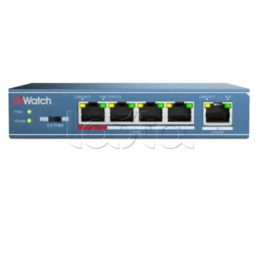 PoE-коммутатор HiWatch DS-S504P(B)