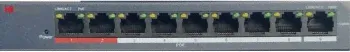 Коммутатор Hikvision HiWatch DS-S908P(B) 9x100Mb 8PoE 60W неуправляемый-0