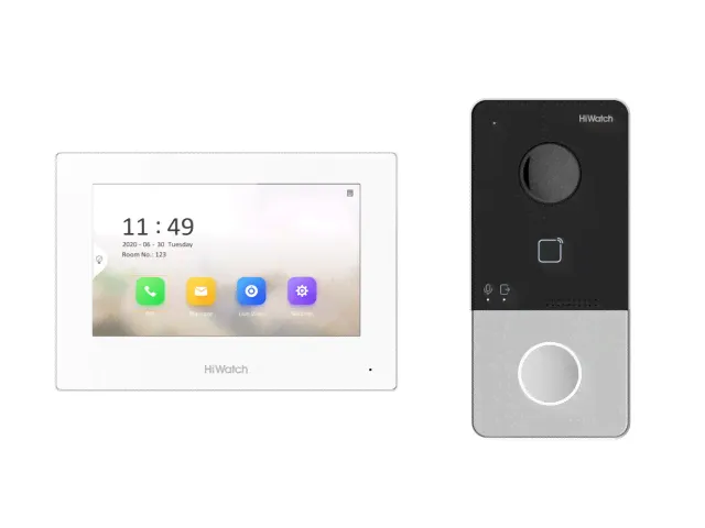 HiWatch DS-D100IKWF(B) Комплект IP-домофонии-0