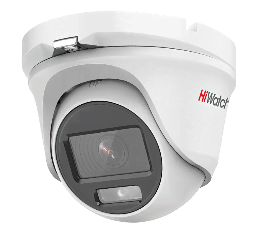 HiWatch DS-T503L(3.6mm) 5Мп уличная купольная HD-TVI камера ColorVu-0