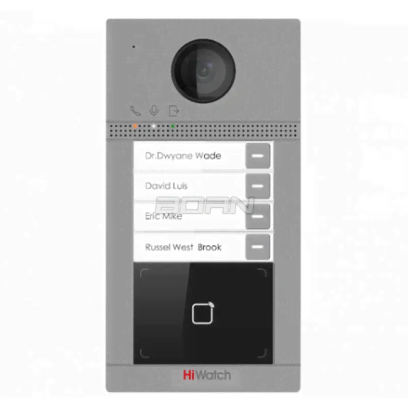 2Мп IP вызывная панель с ИК-подсветкой HiWatch VDP-D4214W(B)/Flush