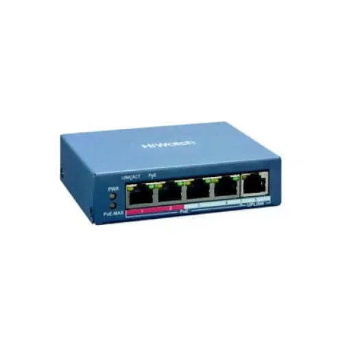 Коммутатор HiWatch, SWT-1105P, управляемый; L2,с 4 портами 10/100 Мбит/с, Uplink - 1xRJ45 10/100Мбит-0