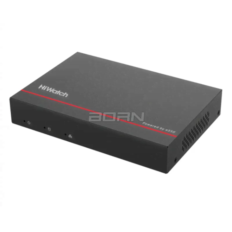 8-ми канальный IP-регистратор c 8-ю PoE HiWatch DS-N208EP(1TB)-0
