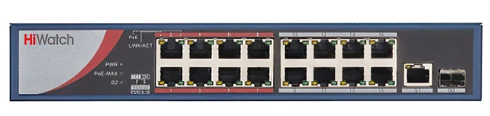 PoE-коммутатор HiWatch DS-S1816P (B)-0
