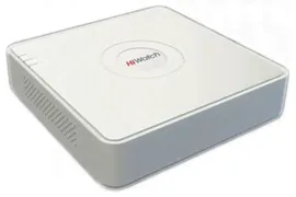 HiWatch DS-H104GA 4-х канальный гибридный HD-TVI регистратор c технологией AoC (аудио по коаксиальному кабелю)